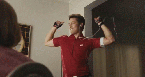 Brad Pitt dancing in the movie "Burn After Reading"