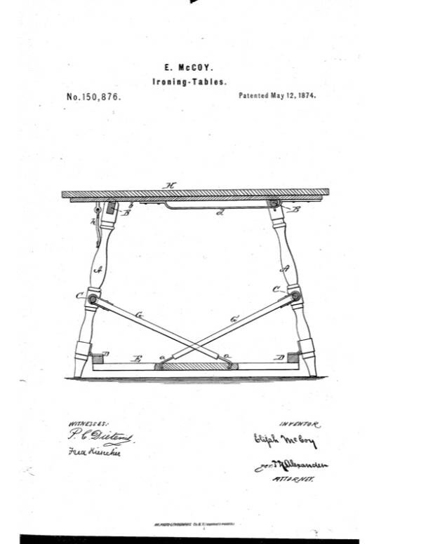 Ironing Board Invented By Elijah McCoy