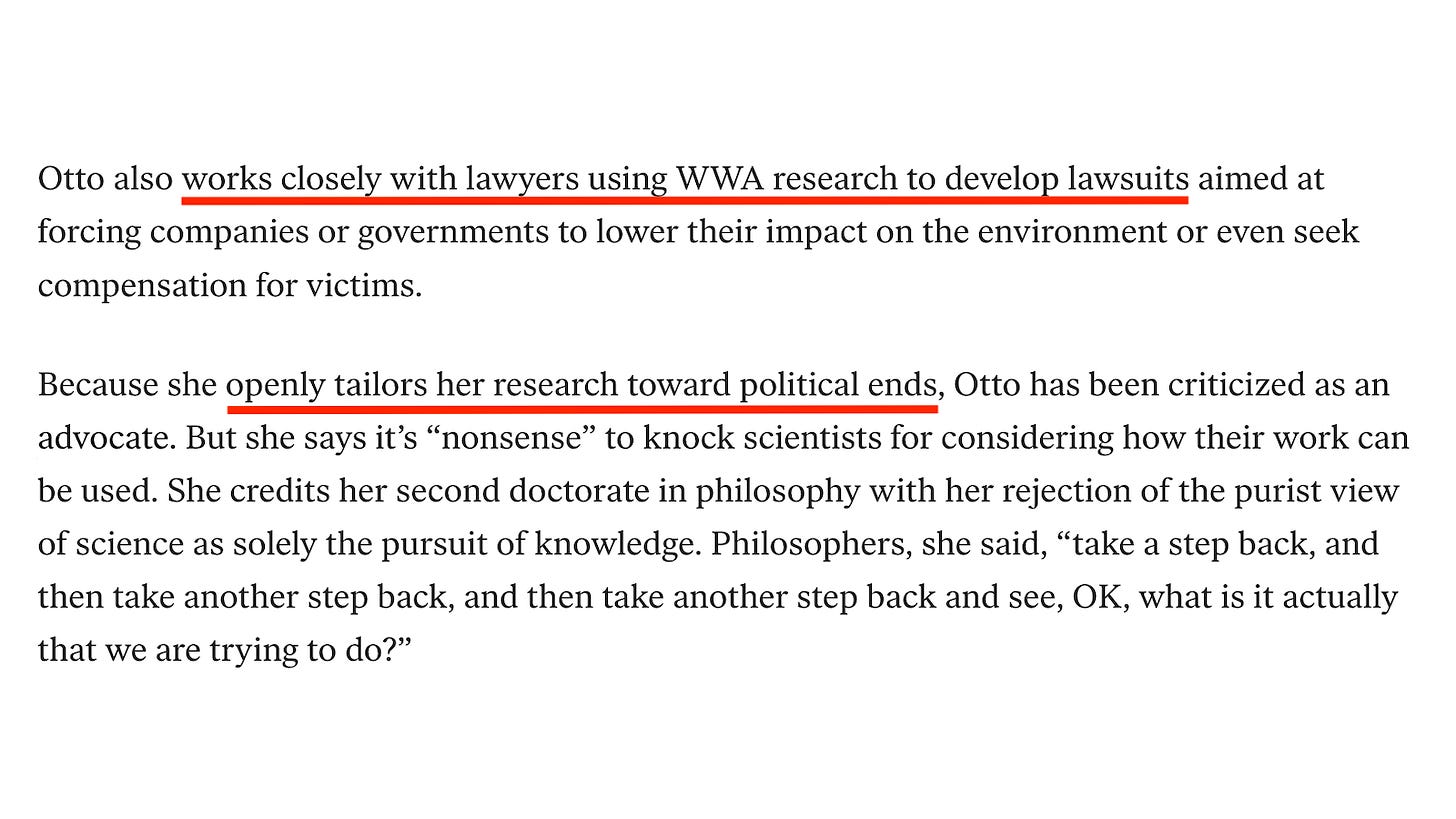 Friederike Otto wants **climate research “on the offensive.”