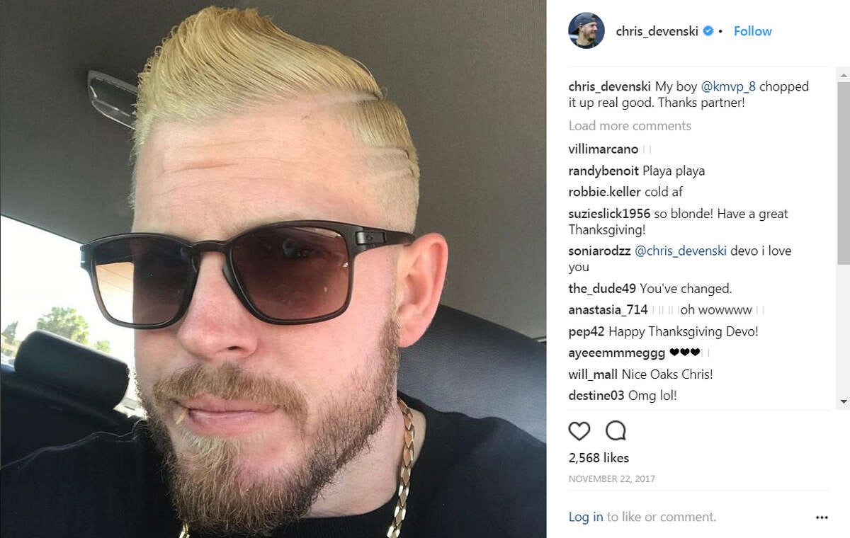 Chris Devenski ... Stopped shaving and did this thing with his hair.  (Instagram)