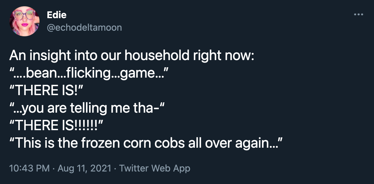"This is the frozen corn cobs all over again"