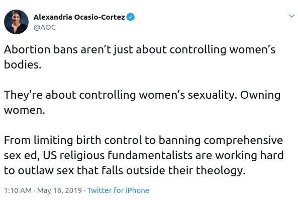 Abortion bans aren’t just about controlling women’s bodies.

They’re about controlling women’s sexuality. Owning women.

From limiting birth control to banning comprehensive sex ed, US religious fundamentalists are working hard to outlaw sex that falls outside their theology.