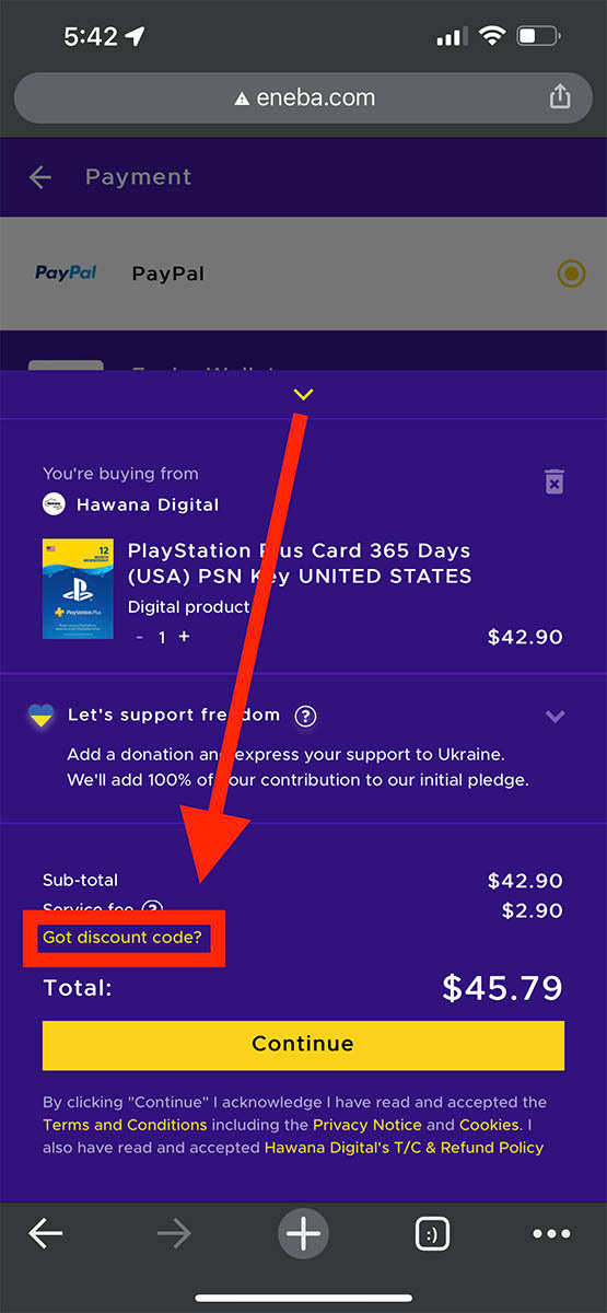 PlayStation Plus discount code