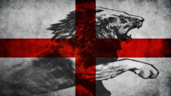 St George Flag with Lion