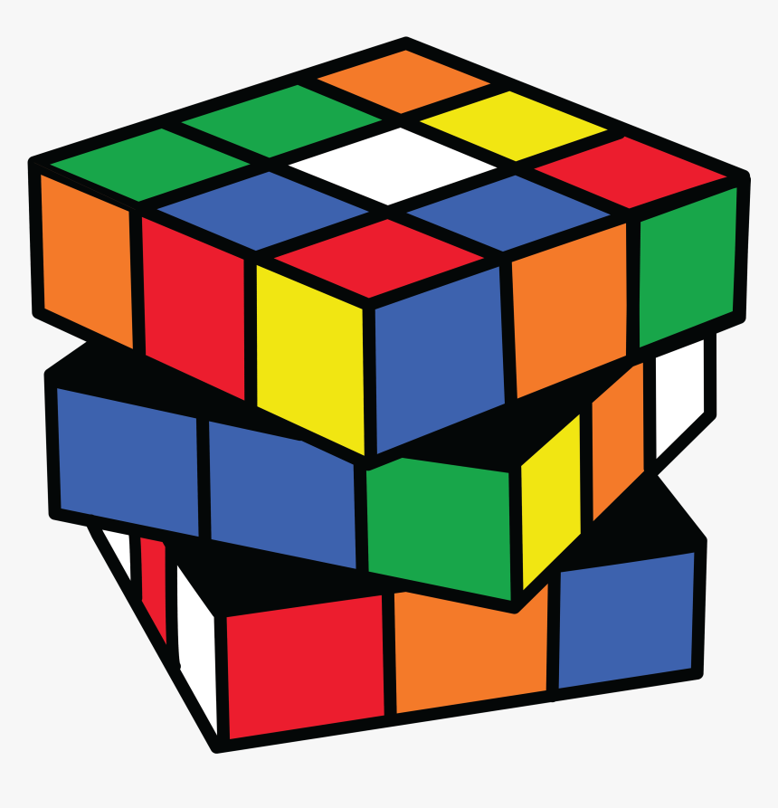 Unique Rubiks Cube Puzzle Clipart Free Clip Art, HD Png Download - kindpng