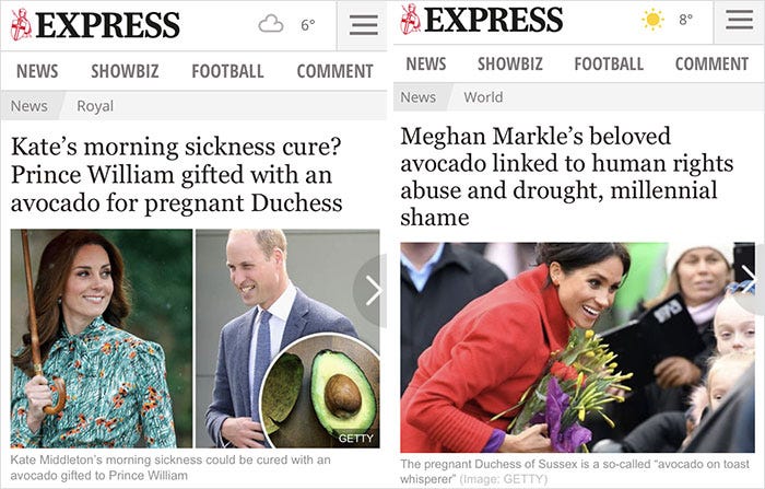 15 Headlines Show How Differently The British Press Treat Meghan Markle Vs  Kate Middleton | Bored Panda