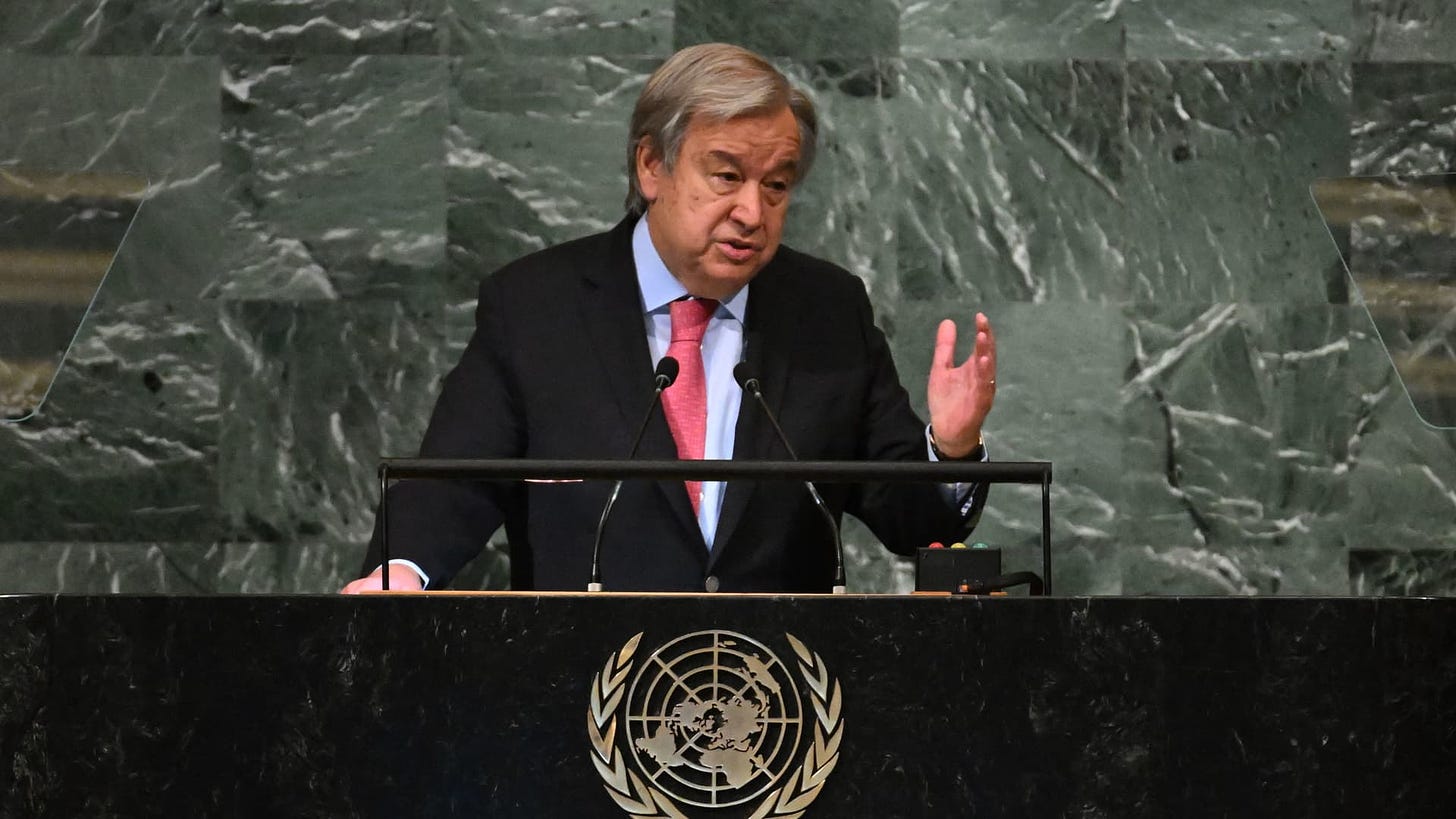 Antonio Guterres dit que le monde est en péril - News 24