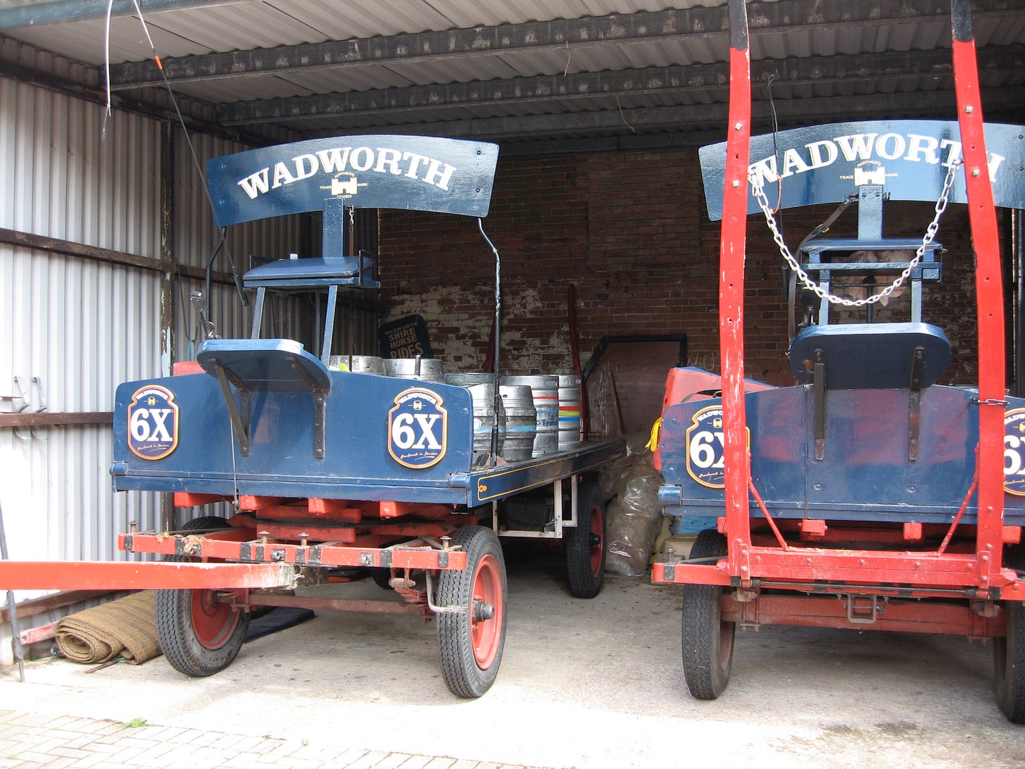 The Wadworth Brewery drays