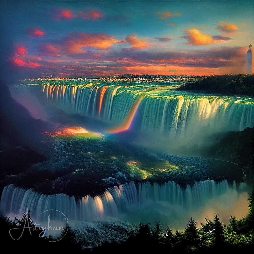 Niagara falls in the sky