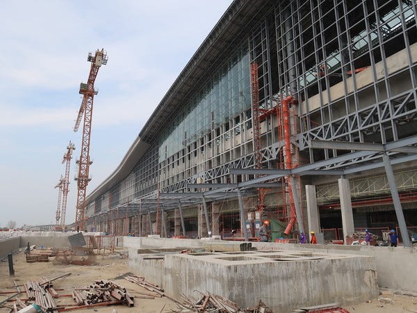 Bang Sue Station under construction.