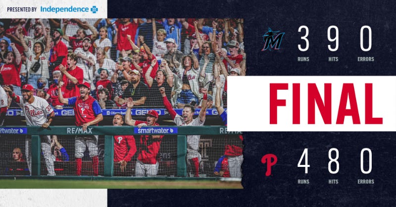 Phillies win graphic 1