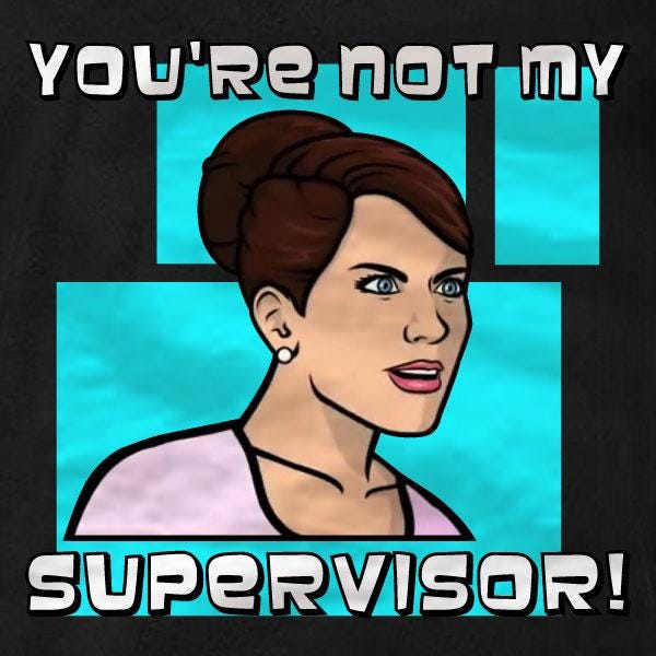 Cheryl Tunt You're Not My Supervisor T-Shirt - Absurd Ink