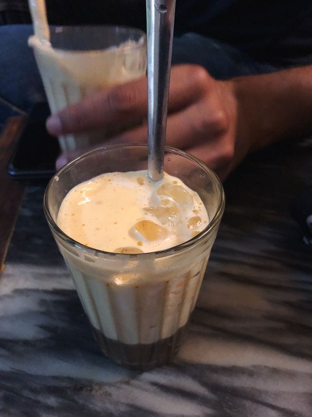 Iced Egg Coffee at Giảng Cafe