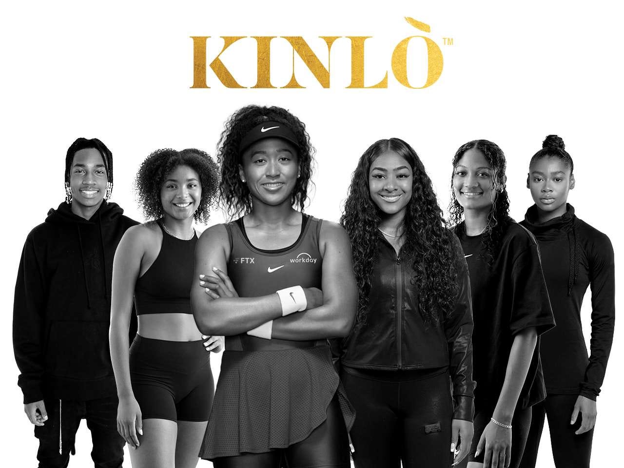 Naomi Osaka with athletes signed to NIL deals with Kinlò