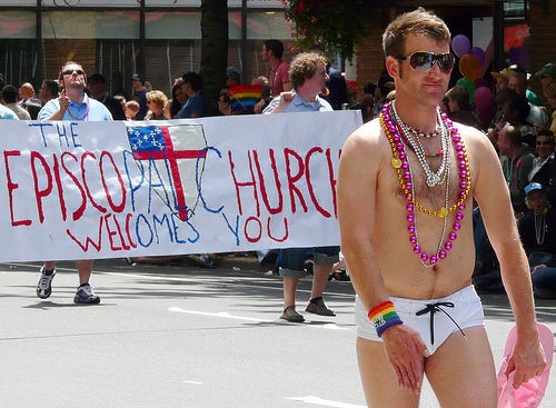 TEC welcomes you gay pride parade