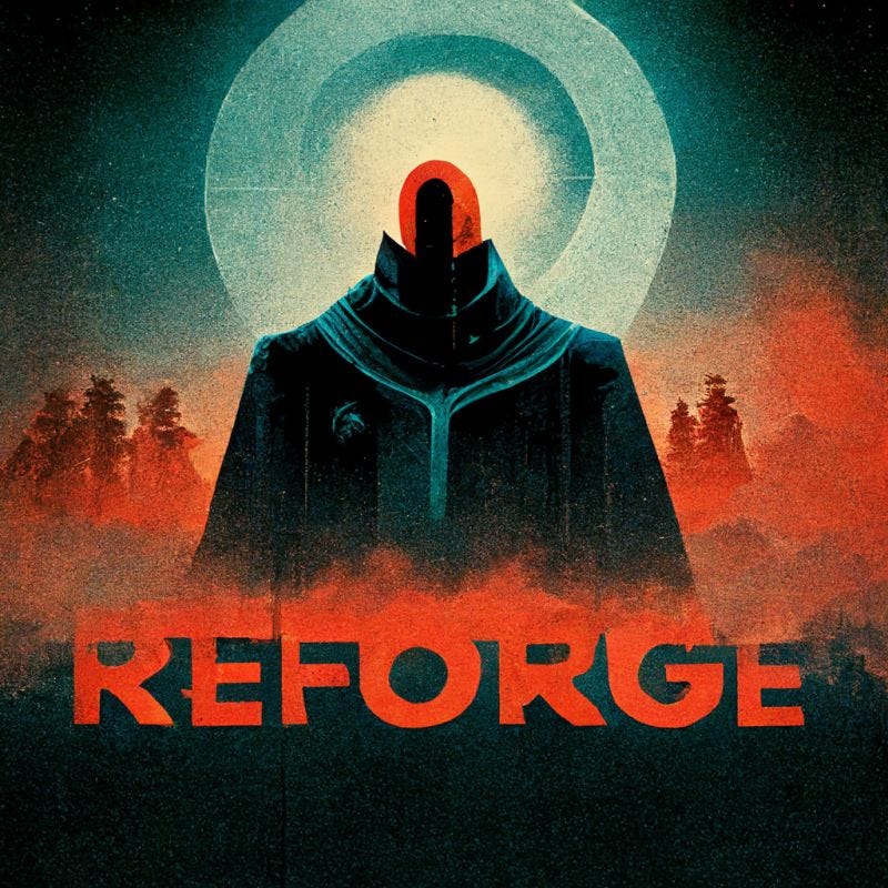 A reforge Movie Poster, generated by AI