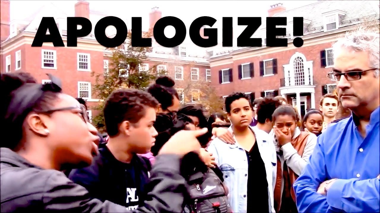 Public Shaming MOB demand groveling apology from Yale Professor - YouTube