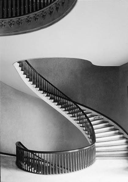 King’s spiral staircase in Alabama State Capitol. Courtesy of Library of Congress, accessed here.