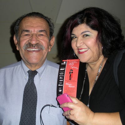 Kathy Cano-Murillo and her dad, the tamale chef. (Photo: Kathy Cano-Murillo)