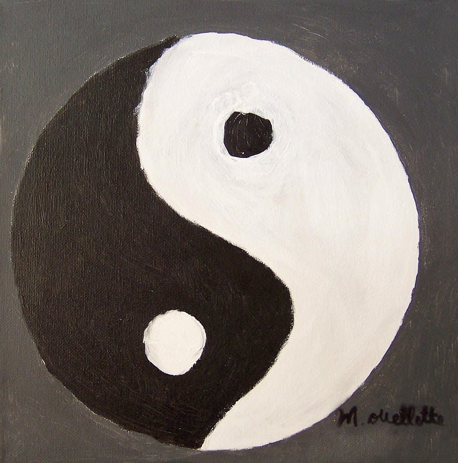 Yin Yang Painting by Mason Ouellette | Fine Art America