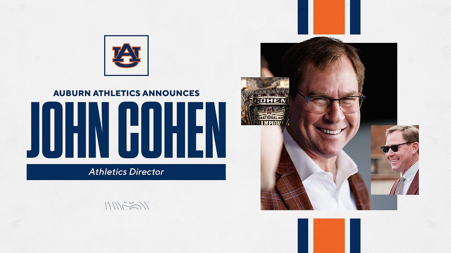 John Cohen named Director of Athletics at Auburn University - Auburn  University Athletics