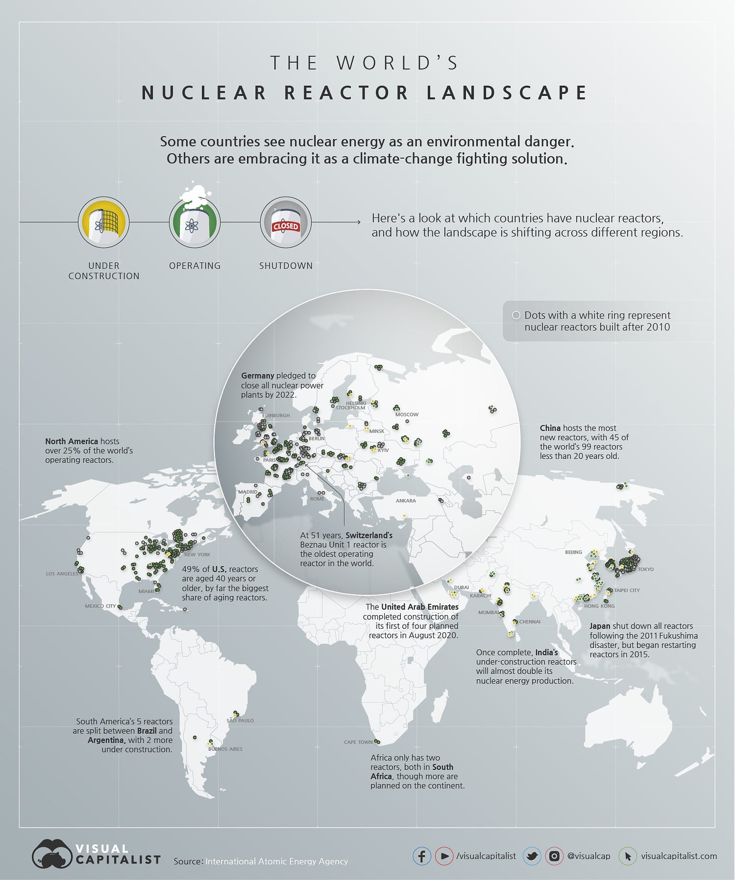 Map of The World’s Nuclear Reactor Landscape - Full Map