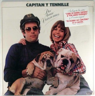 Captain & Tennille – Por Amor Viviremos sealed first LP in Spanish