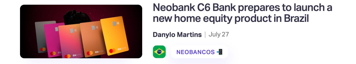 Neobank C6 Bank prepares to launch a new home equity product in Brazil