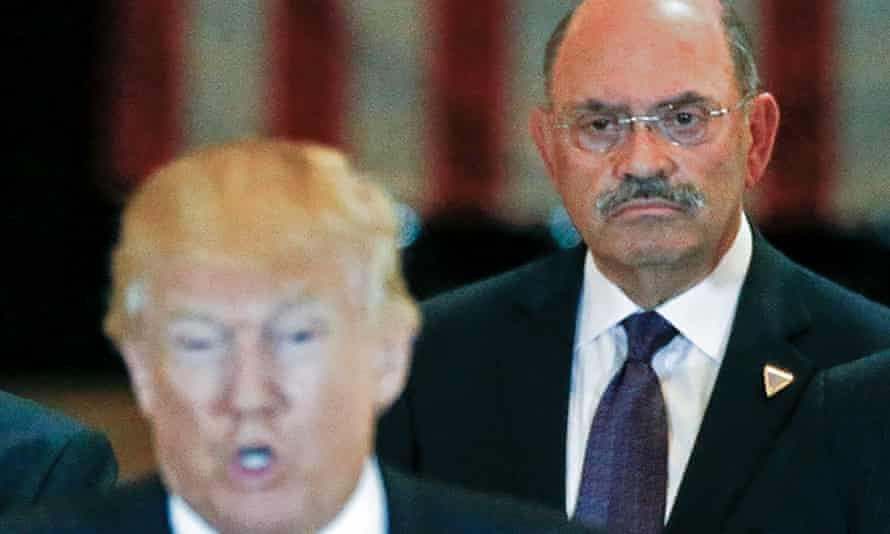 The Trump Organization chief financial officer, Allen Weisselberg, as Donald Trump speaks during a news conference at Trump Tower in Manhattan in 2016.