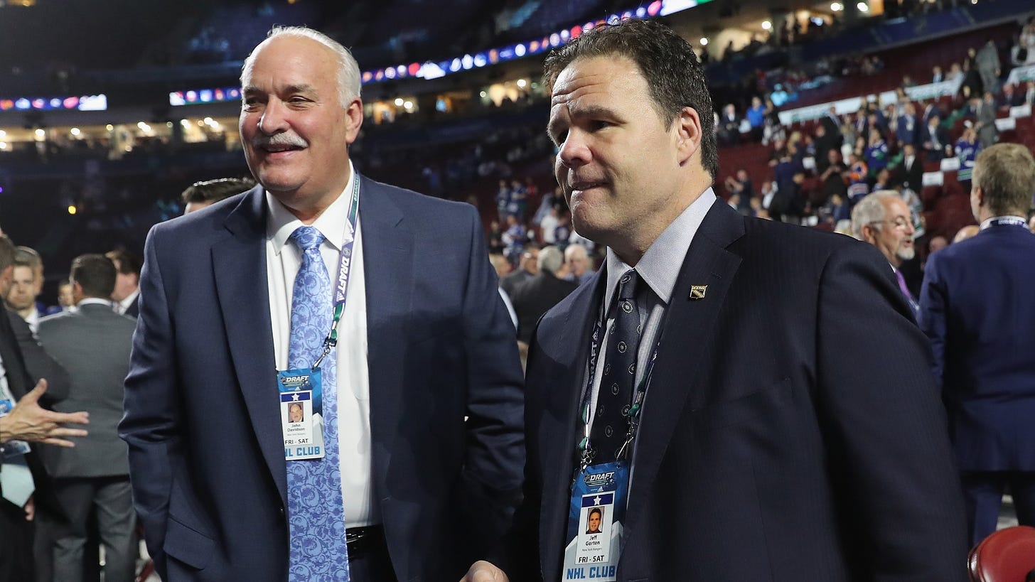 Why did the Rangers fire John Davidson and Jeff Gorton? Production may be  reason behind shocking move | Sporting News