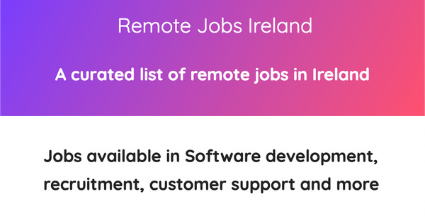 Remote Jobs Ireland