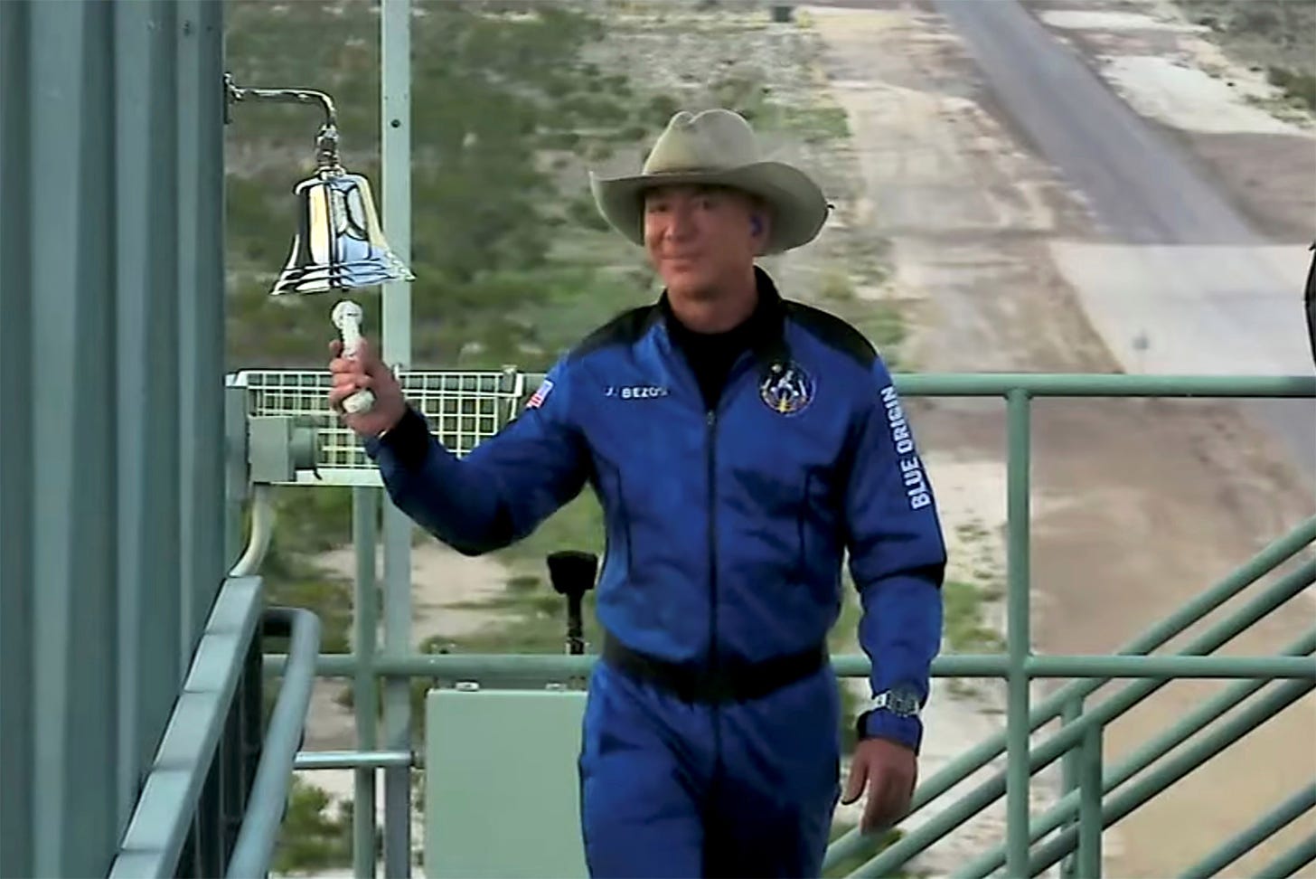 Jeff Bezos wears a cowboy hat for his wild ride to space on Blue Origin  rocket and gets mercilessly trolled