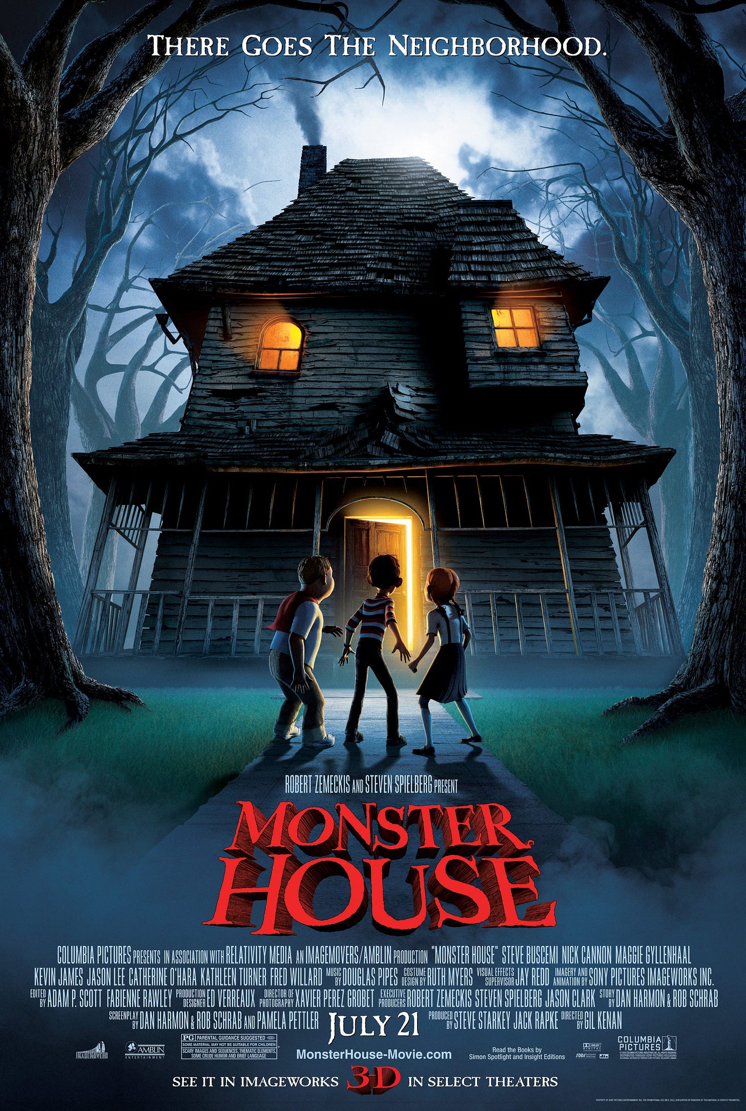 Movie poster of Monster House.