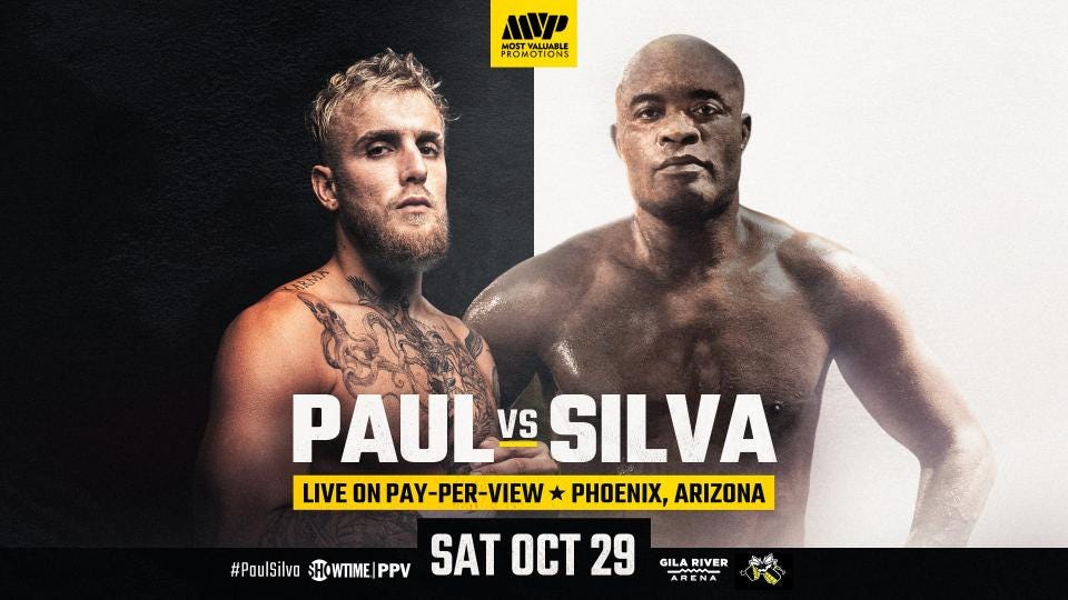 Jake Paul vs. Anderson Silva date, start time, odds, tickets & card for  2022 boxing fight | Sporting News