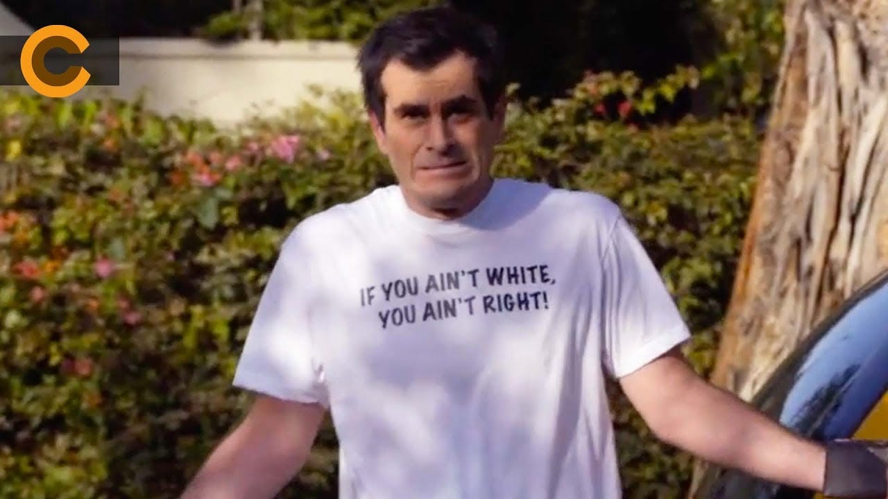 Phil Dunphy's Team Slogan: “If It Ain't White, It Ain't Right - Modern  Family S02E08 (Comedy Clips) - YouTube