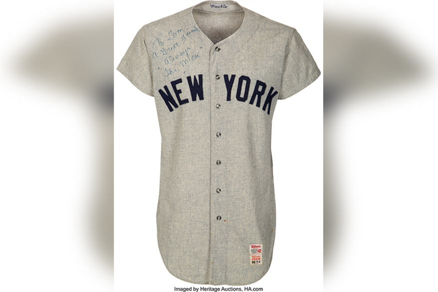 Koufax, Mantle game-worn jerseys could fetch seven figures at auction