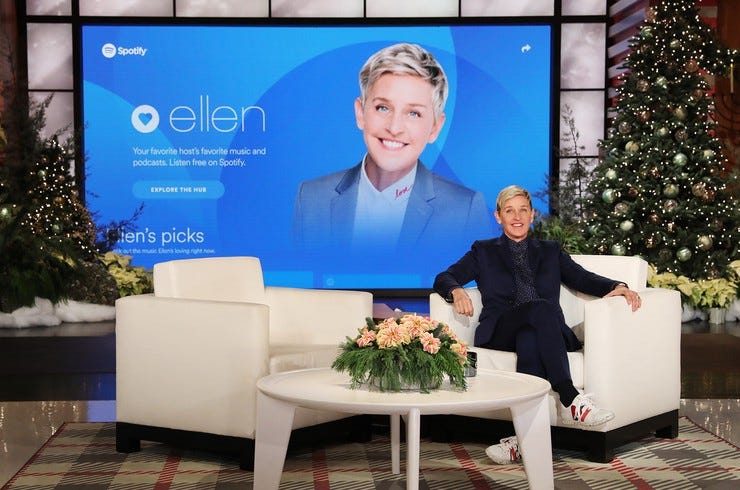 Ellen degeneres spotify 2019 billboard 1548