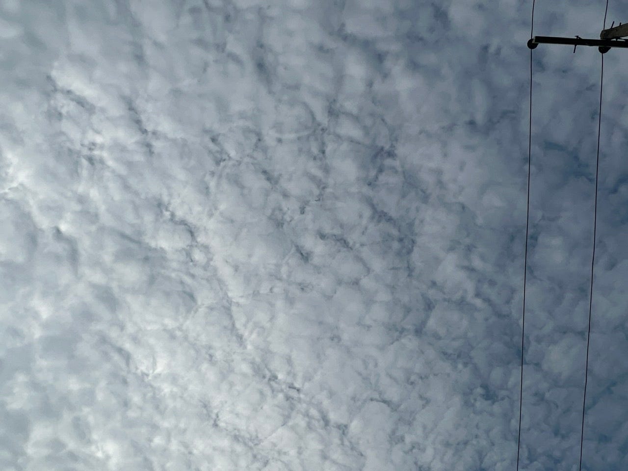 A picture of the sky somewhere in Surulere, Lagos, Nigeria