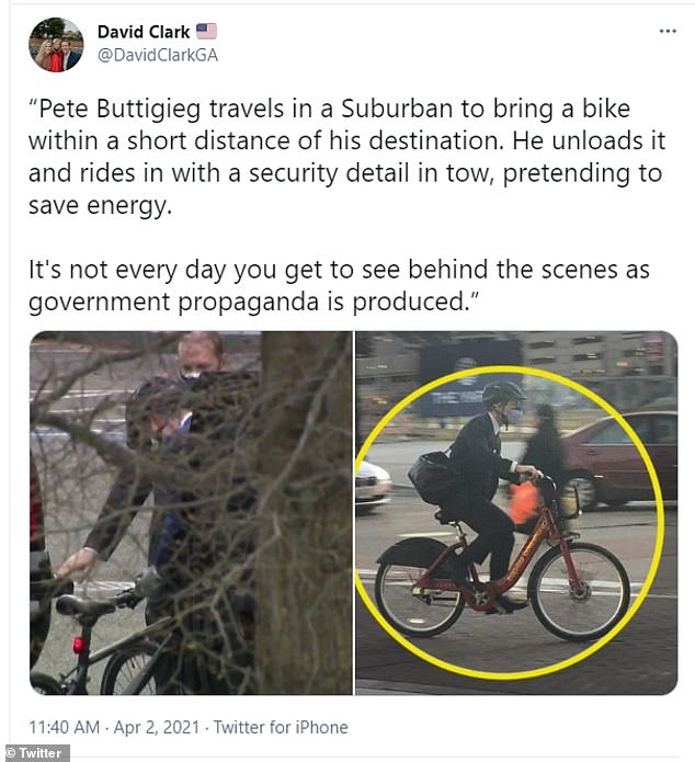 Image result from https://viacasinos.com/entertainment/peter-buttigieg-is-mocked-for-staging-a-bike-ride-to-promote-eco-friendly-transport/