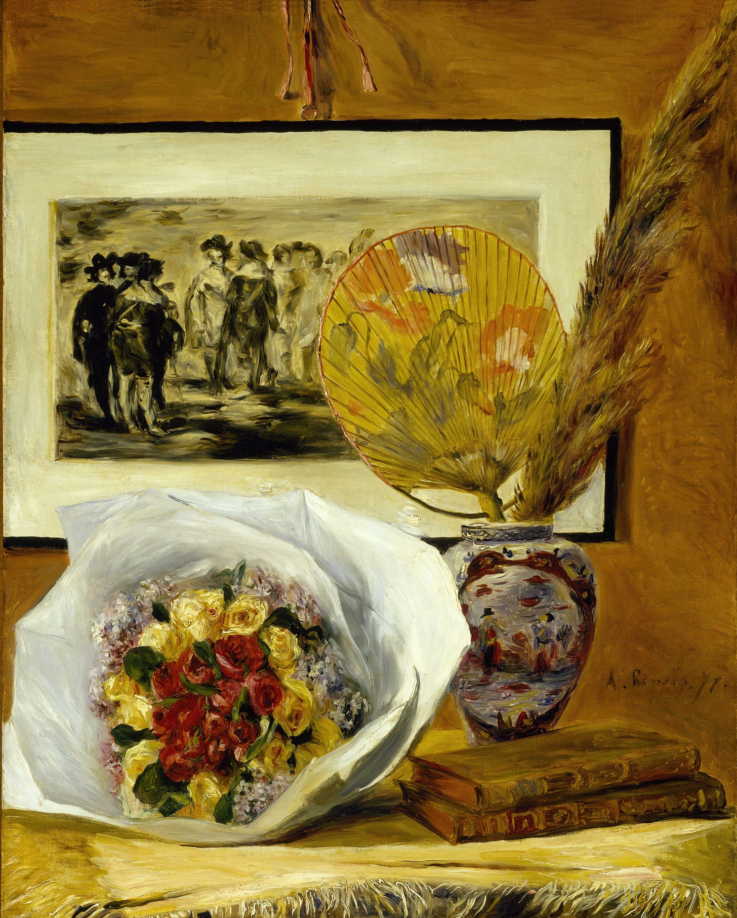 Still Life with Bouquet (1871) by Pierre-Auguste Renoir