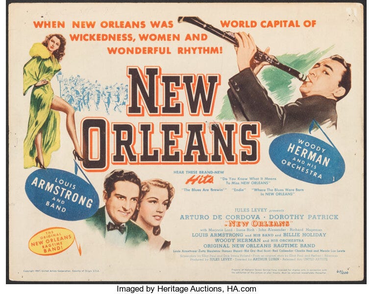 Movie Posters:Musical, New Orleans (United Artists, 1947). Fine+. Title Lobby Card (11" X
14"). Musical. From the Collection of Frank Buxton, of ...