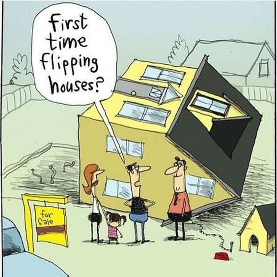First time flipping houses meme - Product Thinking by Kyle Evans
