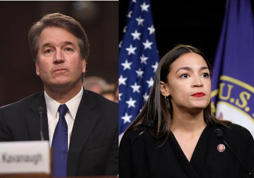 Twitter reactions from AOC and Chasten Buttigieg to protesters targeting  Supreme Court Justice Brett Kavanaugh - World Time Todays