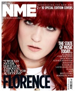 New Music Express Featuring Florence and the Machine. April 2010