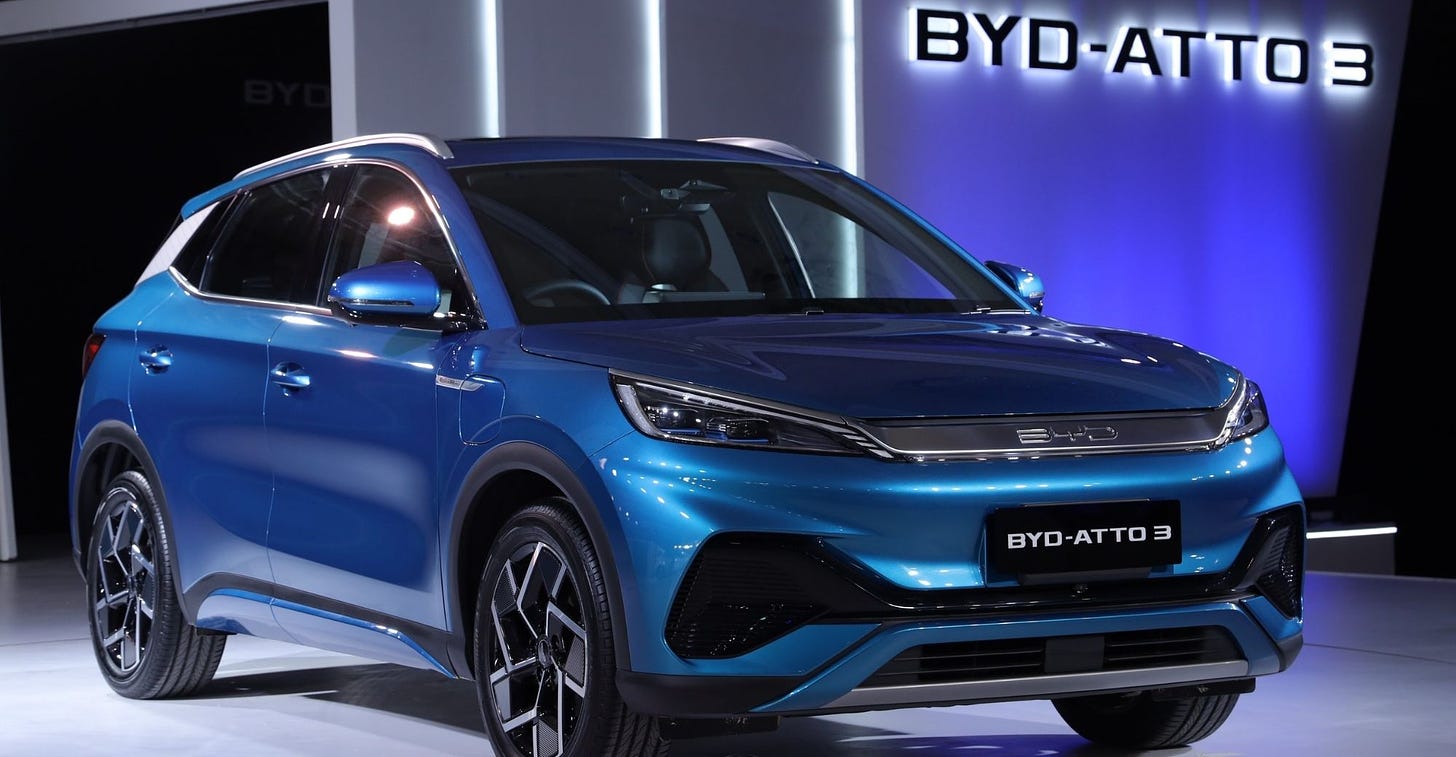 BYD Launches ATTO 3 as Its First Passenger Car in Indian Market