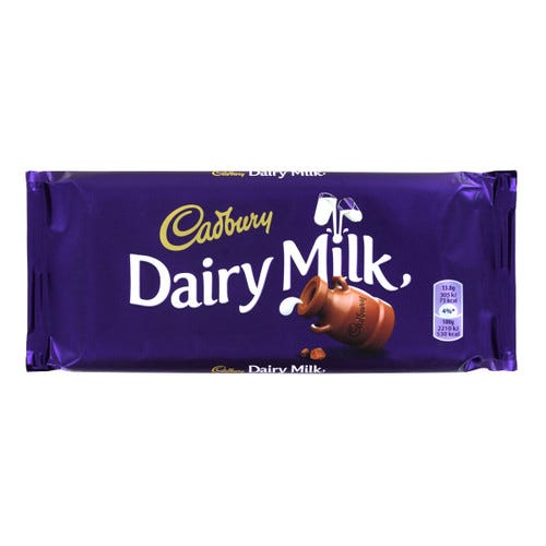 Cadbury Dairy Milk Chocolate - 3.5oz (100g)