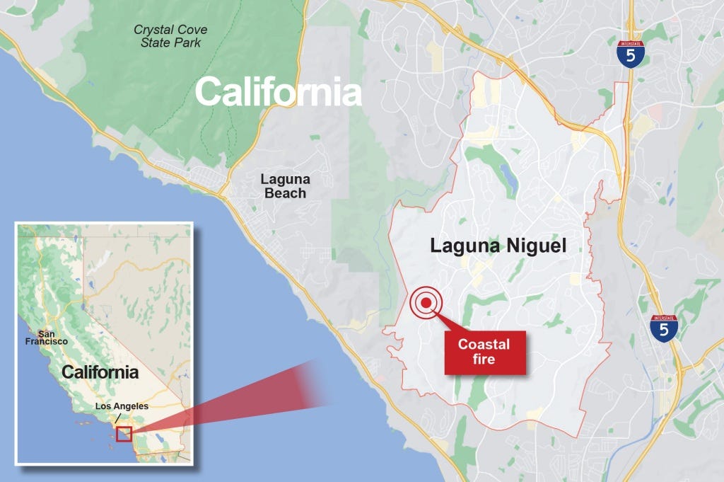 Locator map of Laguna Niguel