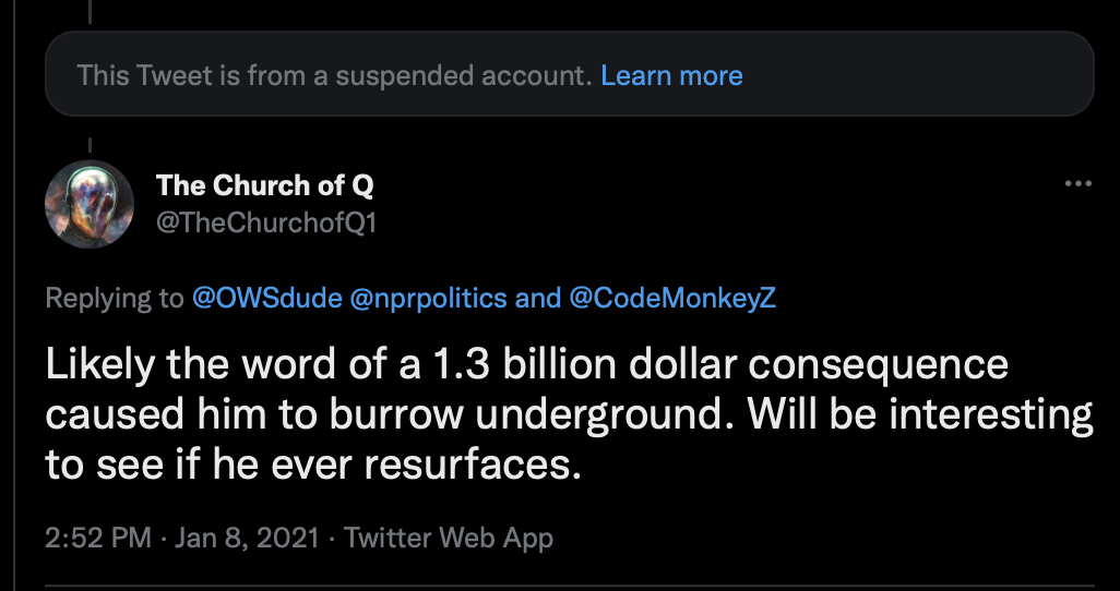 Again, with Ron Watkins tagged.