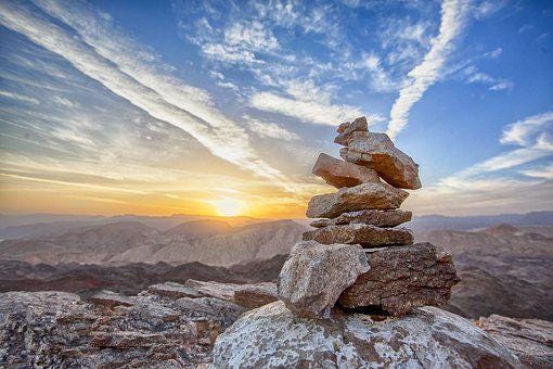Rocks, Balance, Sunset, Mountain, Top