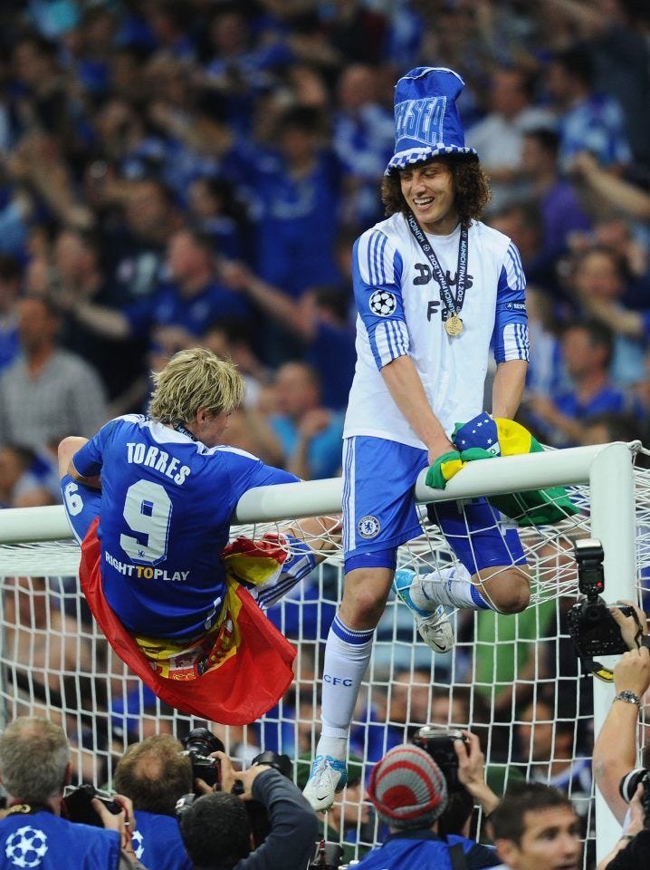 David Luiz and Fernando Torres.